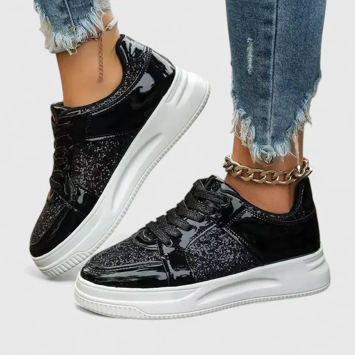 Marcella™ | Orthopedic Glitter Platform Sneakers