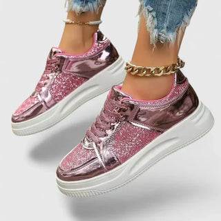 Marcella™ | Orthopedic Glitter Platform Sneakers