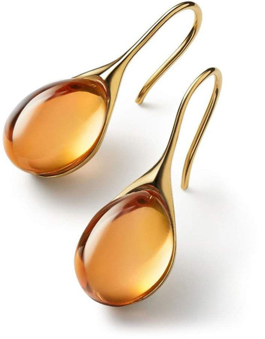 Margarita | Pendientes Gota de Cristal Celeste