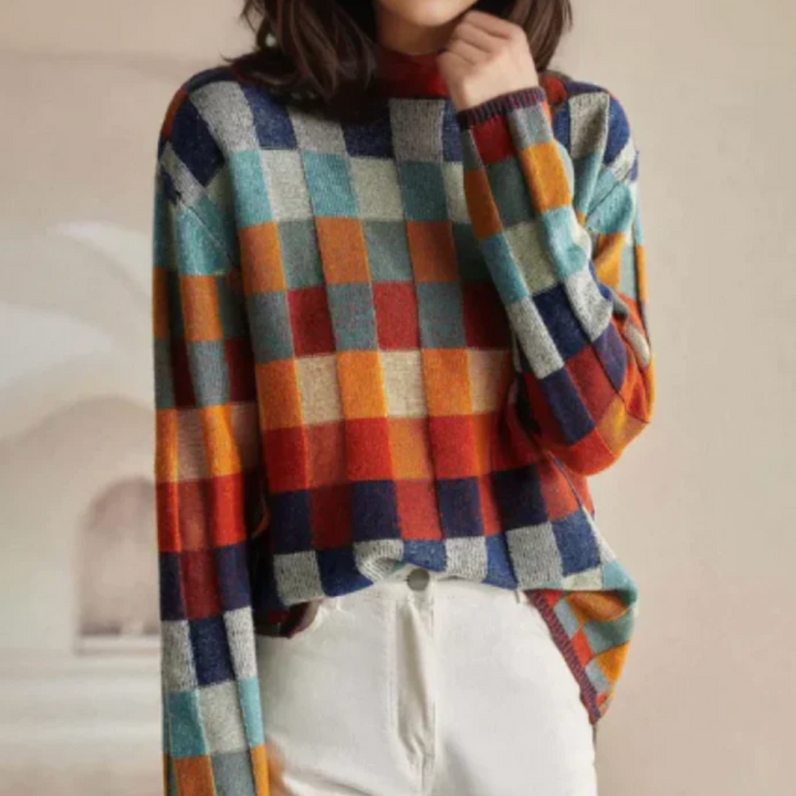 Tilly™ | Multicolour Check Luxe Sweater