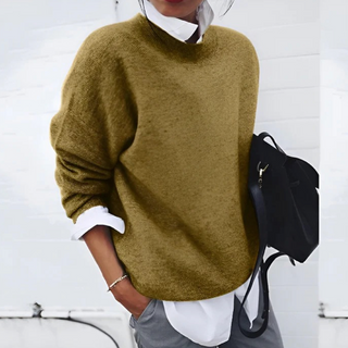 Olive™ | Luxe Moss Green Relaxed Sweater