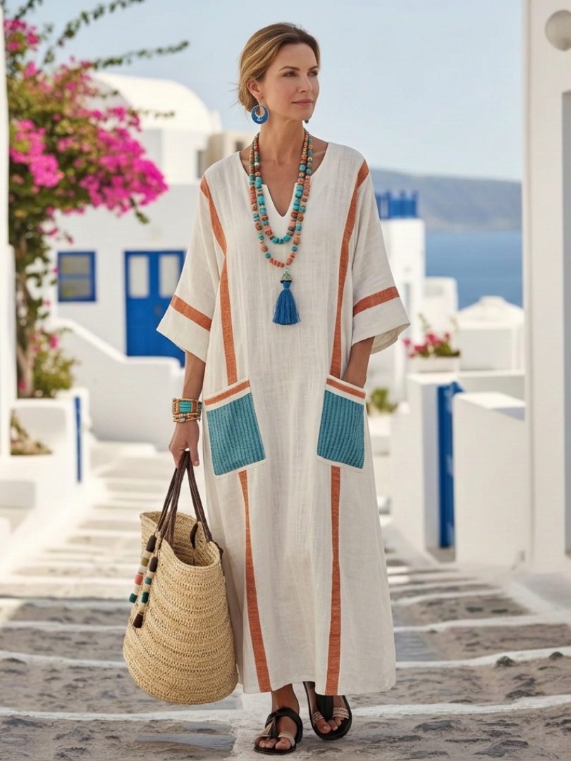 Salvadora | Vestido Contrastes Artesanales