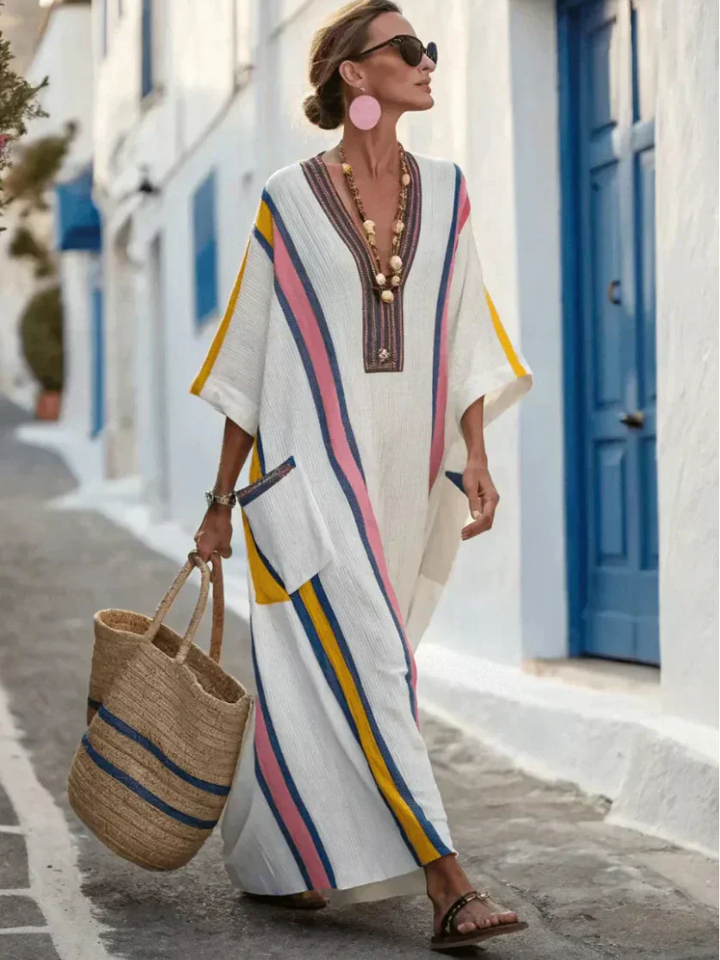 Salvadora | Vestido Contrastes Artesanales