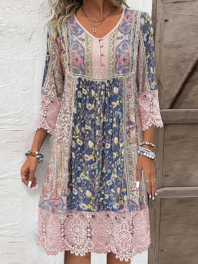 Rosamund™ | Vintage Lace Midi Dress