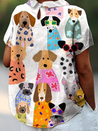 Bailey™ | Playful Pups Polo Blouse