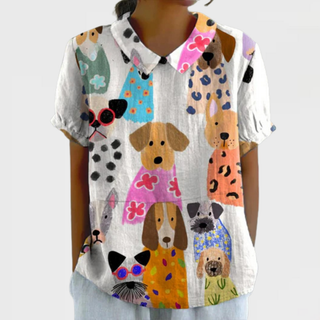 Bailey™ | Playful Pups Polo Blouse