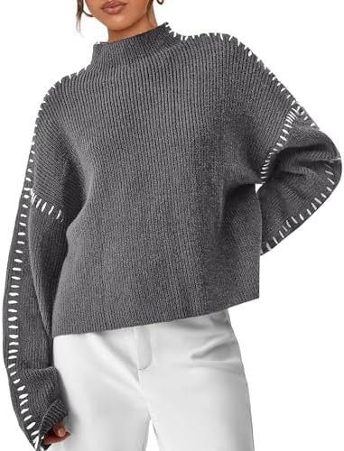 Onyx™ | Luxe Black Contrast Stitch Sweater