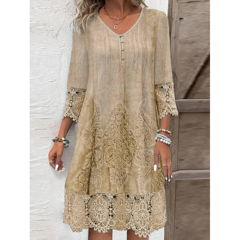 Rosamund™ | Vintage Lace Midi Dress