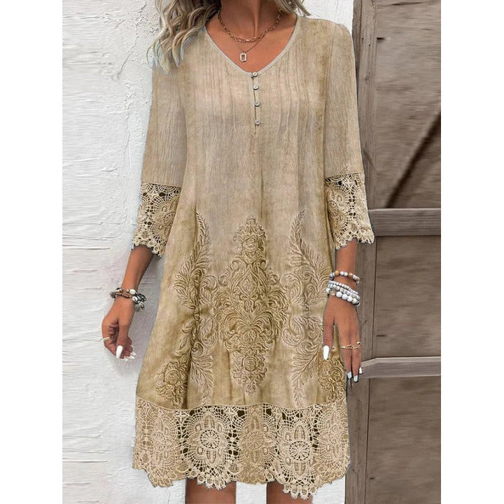 Rosamund™ | Vintage Lace Midi Dress