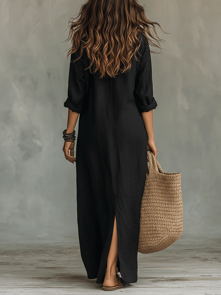 Seraphina™ | Midnight Bohemian Maxi Dress
