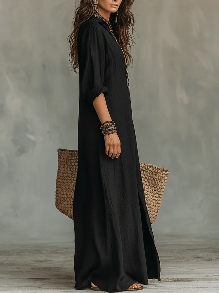 Seraphina™ | Midnight Bohemian Maxi Dress