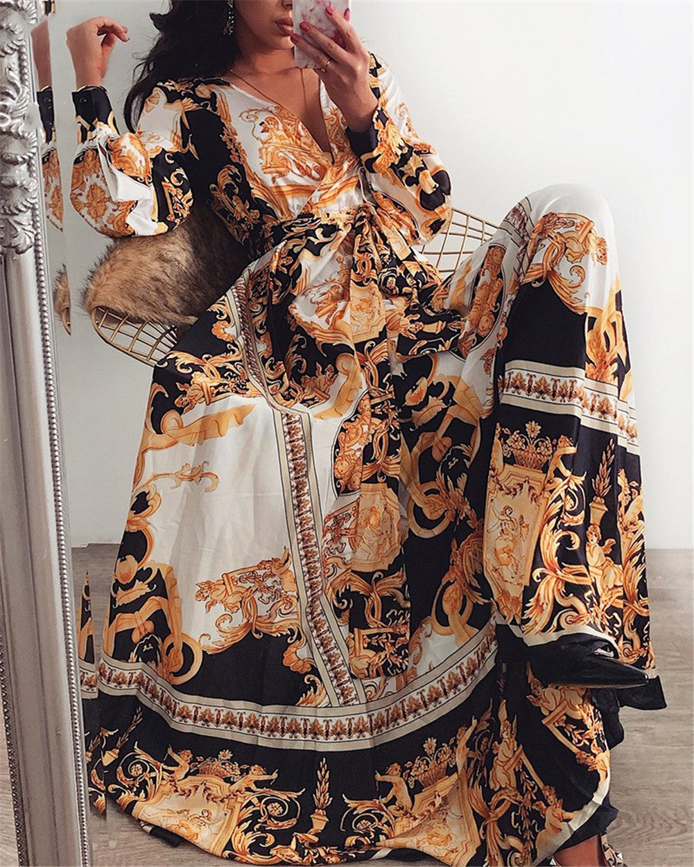 Marisol| Vestido Estampado Tribal