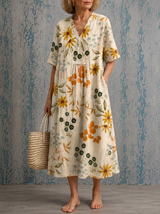 Marigold™ | Wildflower Meadow Midi Dress