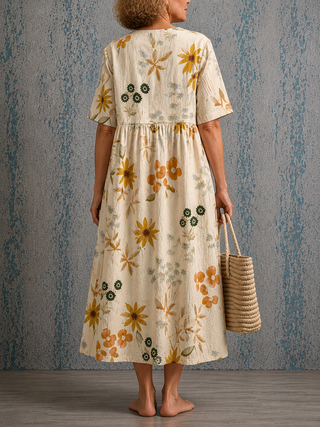 Marigold™ | Wildflower Meadow Midi Dress