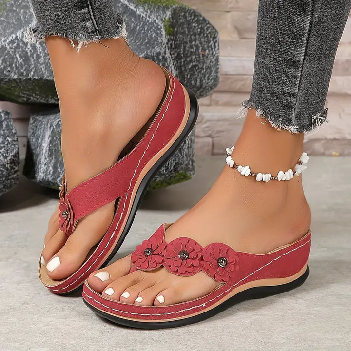 Genoveva | Sandalias Florales Ergonómicas