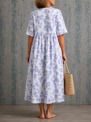 Willow™ | Lavender Bloom Midi Dress