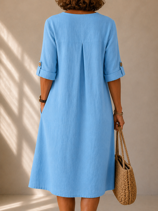 Sophie™ | Sky Breeze Midi Dress