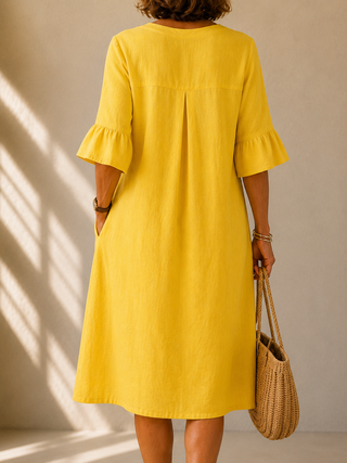 Daisy™ | Sunshine Breeze Midi Dress