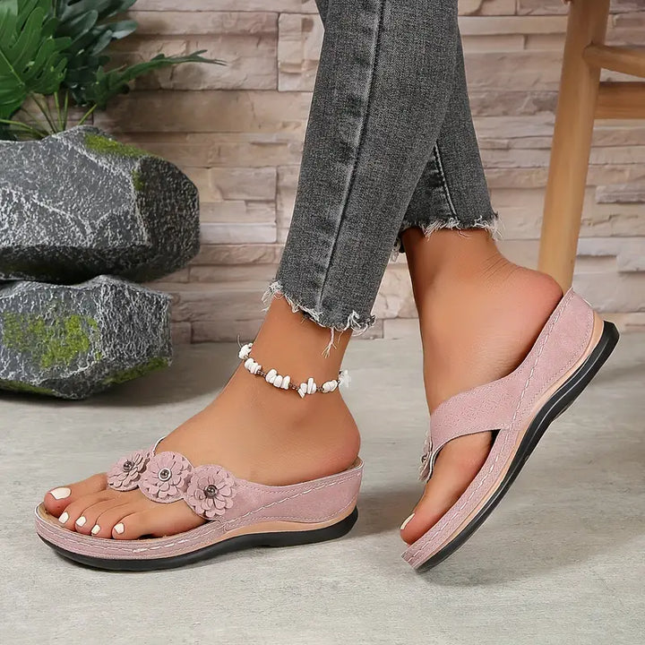 Genoveva | Sandalias Florales Ergonómicas