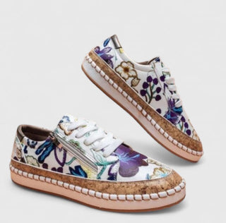Genevra™ | Orthopedic Floral Platform Sneakers