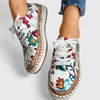 Genevra™ | Orthopedic Floral Platform Sneakers