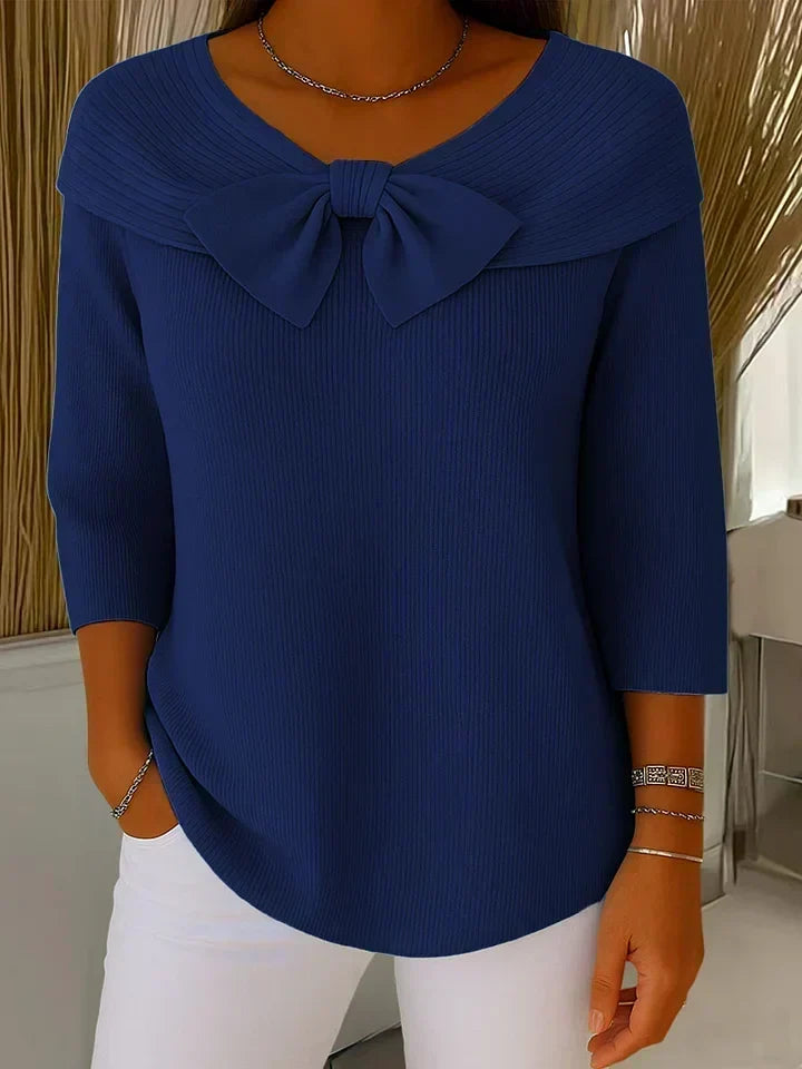 Arabella™ | Bow-Neck Autumn Sweater