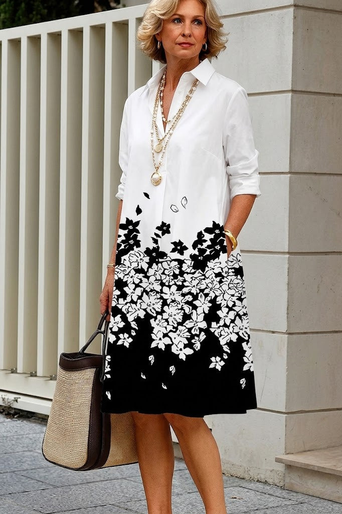 Evelyn | Floral Shirt Dress