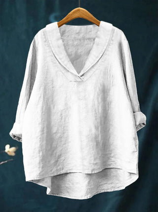 Elara™ | Timeless V-Neck Everyday Blouse