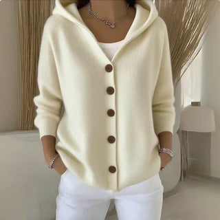 Penelope™ | Hooded Button Autumn Sweater