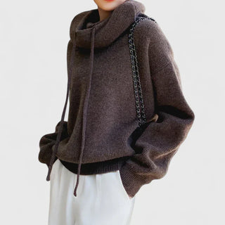Elowyn™ | Sage Luxe Cowl-Neck Sweater