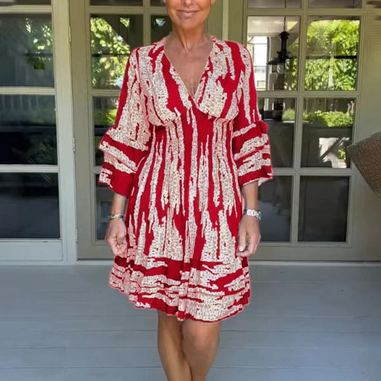 Raquel | Vestido Manga Bordada