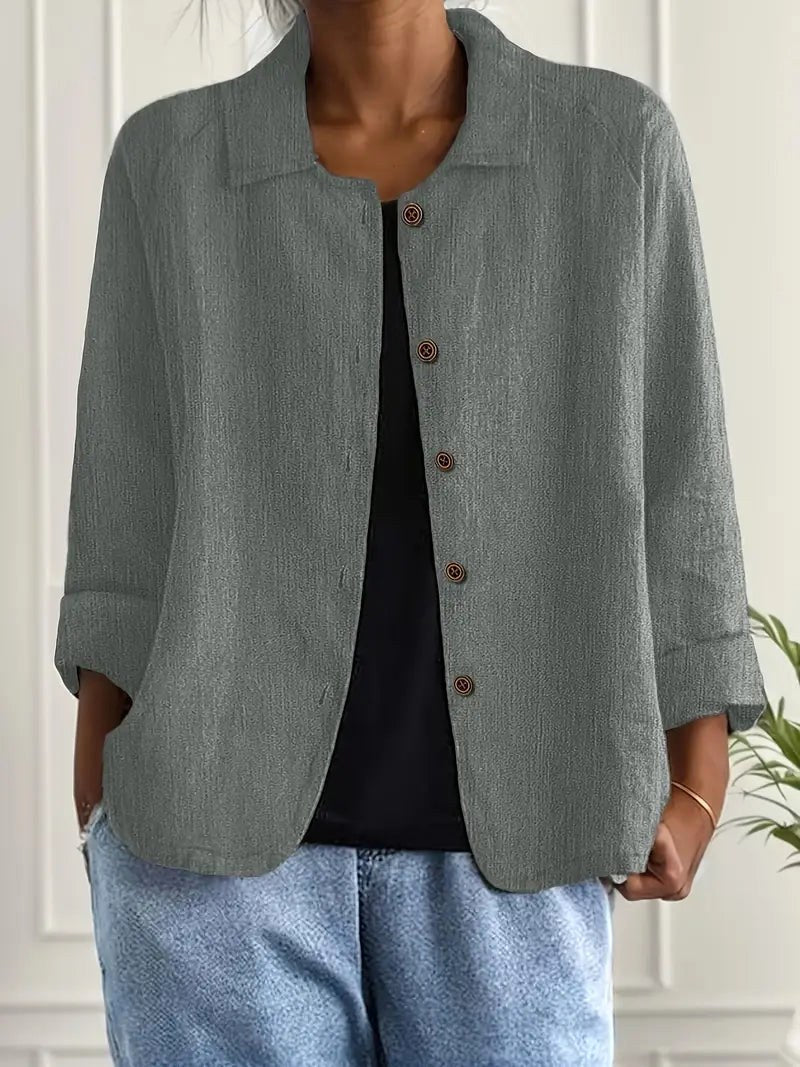 Skylar™ | Effortless Linen Classic Top