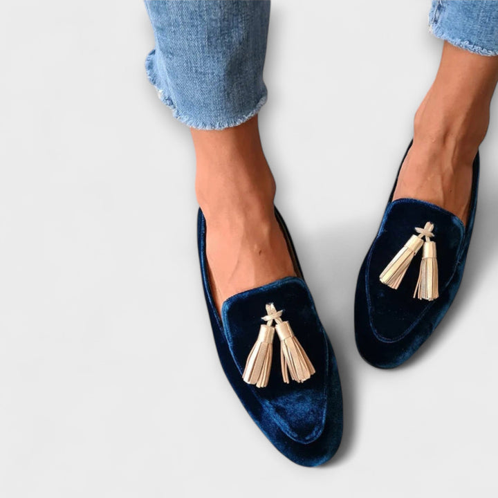 Leovilda | Mocasines Borlas de Zafiro