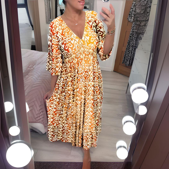Melisa | Vestido Estampado Menudo