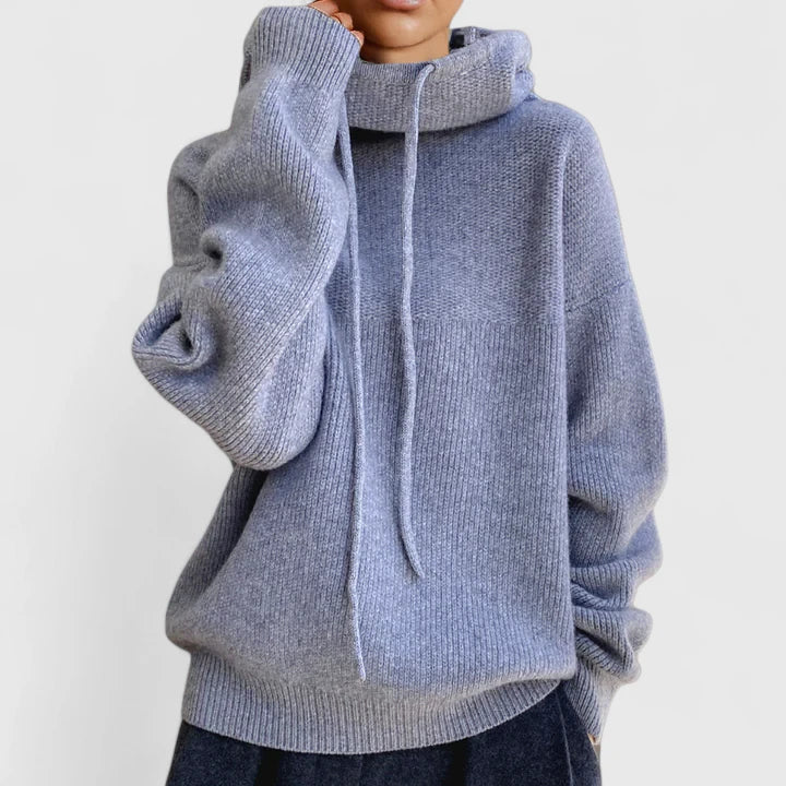 Elowyn™ | Sage Luxe Cowl-Neck Sweater