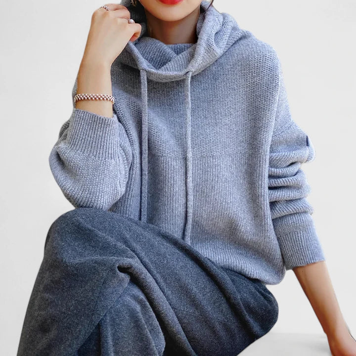 Elowyn™ | Sage Luxe Cowl-Neck Sweater