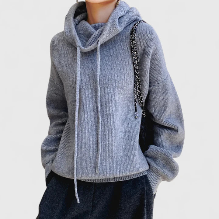 Elowyn™ | Sage Luxe Cowl-Neck Sweater