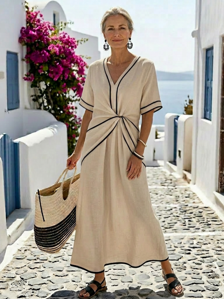 Samara | Vestido Nudo Central