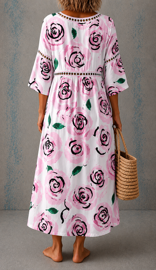 Rosabelle™ | Blush Bloom Maxi Dress