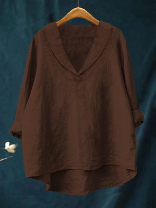 Elara™ | Timeless V-Neck Everyday Blouse