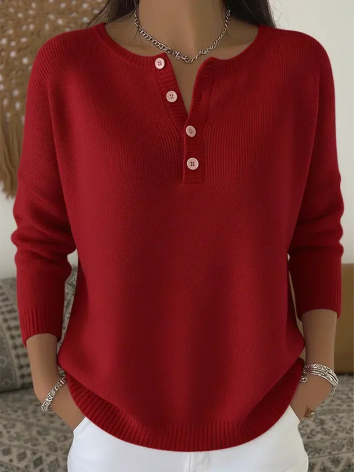 Elodie™ | Henley Autumn Sweater