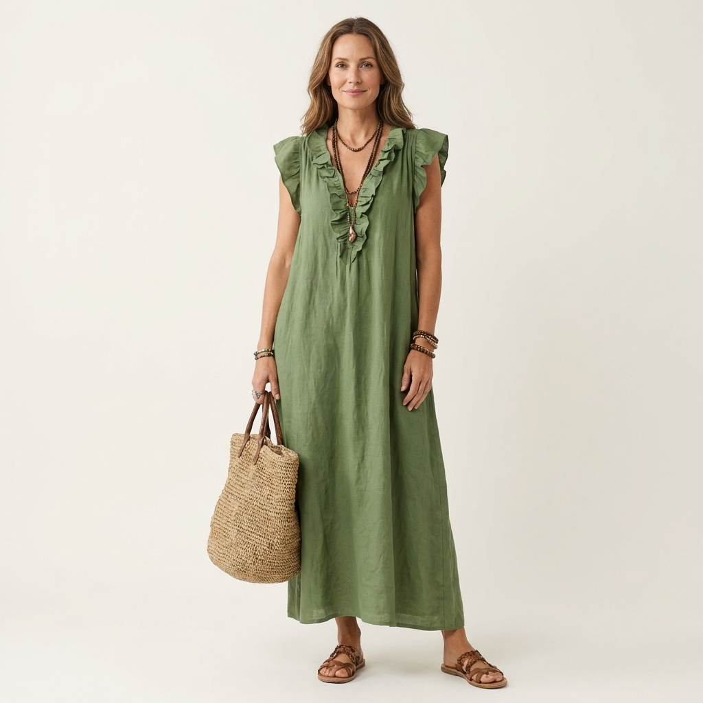 Cressida™ | Linen Grace Maxi Dress