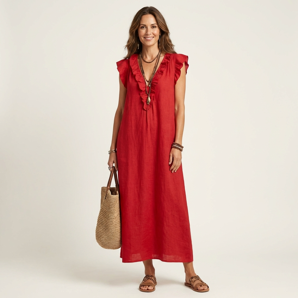 Cressida™ | Linen Grace Maxi Dress