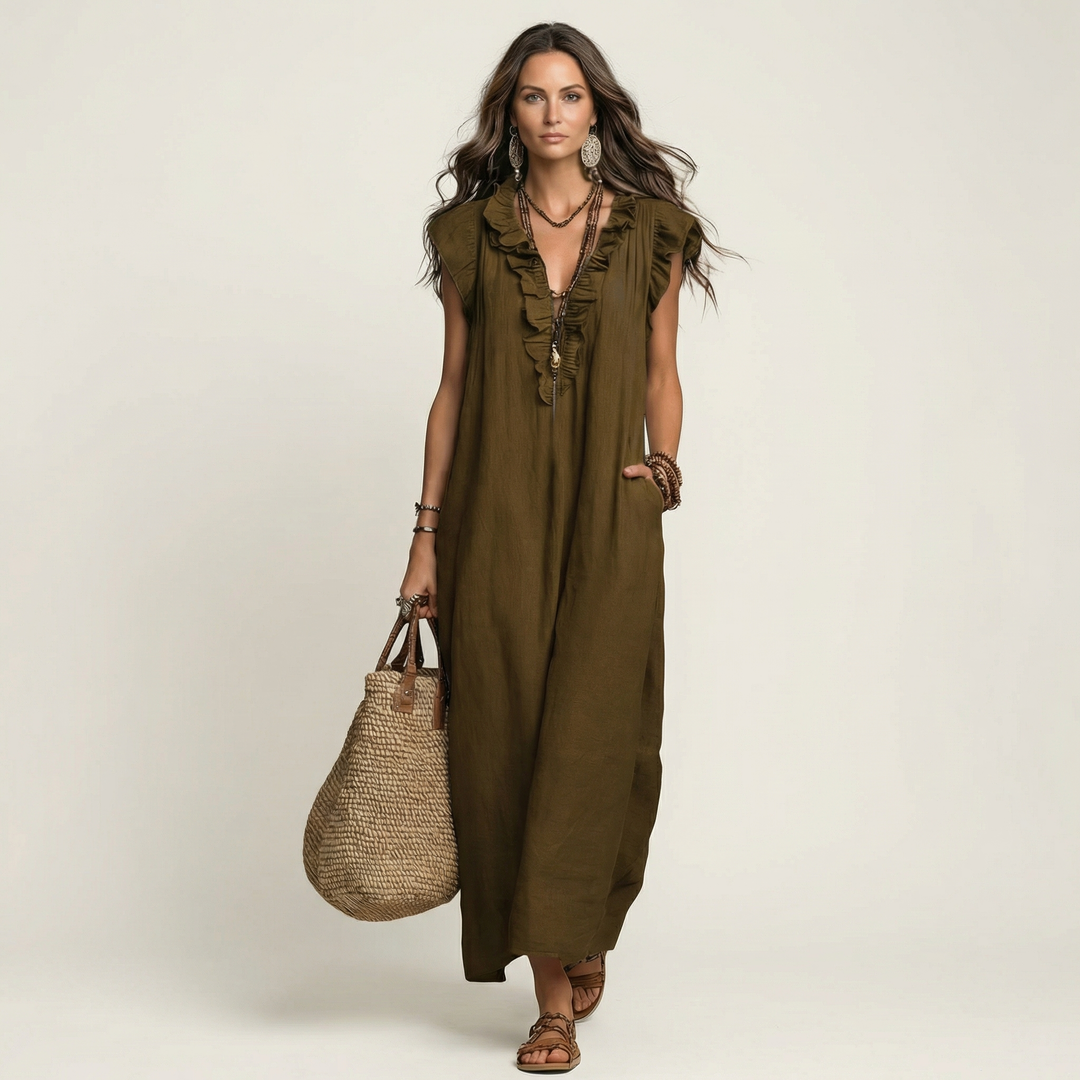 Cressida™ | Linen Grace Maxi Dress