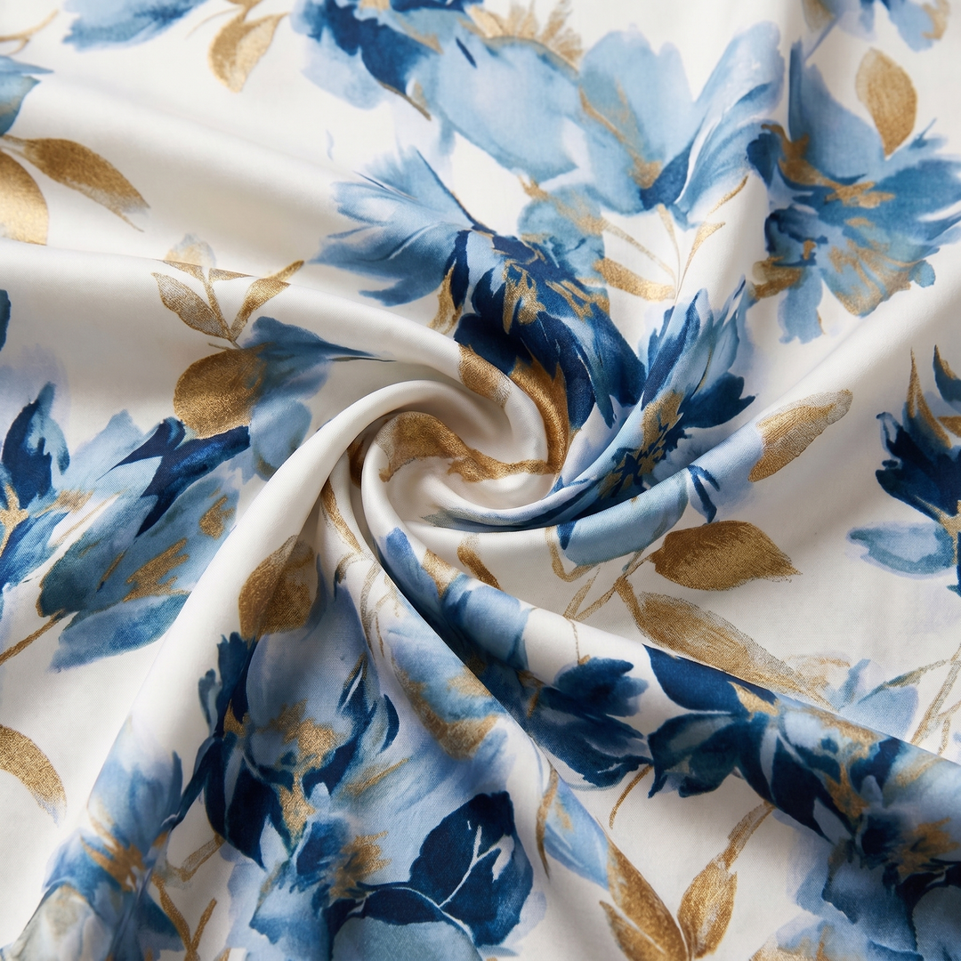 Clara™ | Blue Garden Wrap Dress