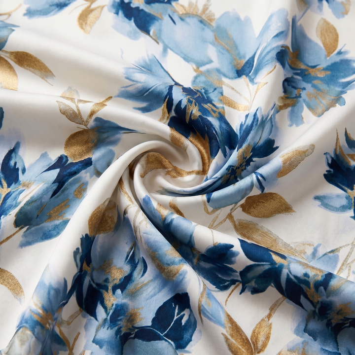 Clara™ | Blue Garden Wrap Dress