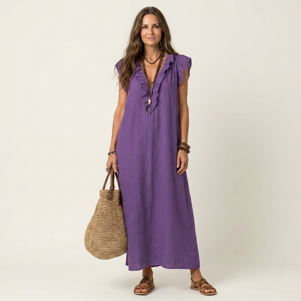 Cressida™ | Linen Grace Maxi Dress