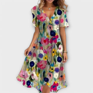 Avery | Blooming Breeze Midi Dress