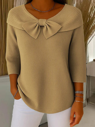 Arabella™ | Bow-Neck Autumn Sweater
