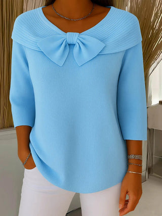 Arabella™ | Bow-Neck Autumn Sweater